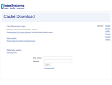 Tablet Screenshot of download.intersystems.com